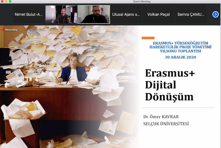 Erasmus+ Yükseköğretim Hareketlilik Proje Yönetimi Yılsonu Toplantısı